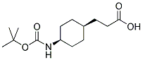 CIS-3-(4-TERT-BUTOXYCARBONYLAMINOCYCLOHEXYL)PROPIONIC ACID 结构式