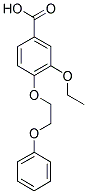 3-ETHOXY-4-(2-PHENOXY-ETHOXY)-BENZOIC ACID 结构式