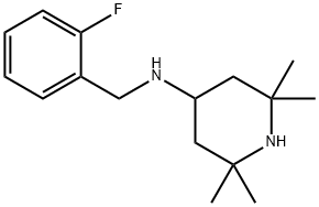 (2-FLUORO-BENZYL)-(2,2,6,6-TETRAMETHYL-PIPERIDIN-4-YL)-AMINE 结构式