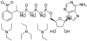 Adenosine-5'-triphosphate, P3-(1-(2-nitrophenyl)-ethyl)-ester, triethylammonium salt 结构式