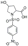 4-HYDROXY-1-(4-NITRO-BENZENESULFONYL)-PYRROLIDINE-2-CARBOXYLIC ACID 结构式