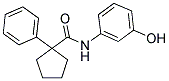 N-(3-HYDROXYPHENYL)(PHENYLCYCLOPENTYL)FORMAMIDE 结构式