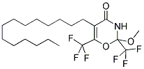 2-METHOXY-5-TETRADECYL-2,6-BIS-TRIFLUOROMETHYL-2,3-DIHYDRO-[1,3]OXAZIN-4-ONE 结构式