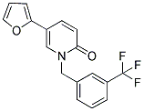 5-(2-FURYL)-1-[3-(TRIFLUOROMETHYL)BENZYL]PYRIDIN-2(1H)-ONE 结构式