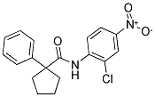 N-(2-CHLORO-4-NITROPHENYL)(PHENYLCYCLOPENTYL)FORMAMIDE 结构式