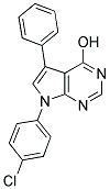 7-(4-CHLOROPHENYL)-5-PHENYL-7H-PYRROLO[2,3-D]PYRIMIDIN-4-OL 结构式