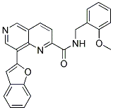 8-(1-BENZOFURAN-2-YL)-N-(2-METHOXYBENZYL)-1,6-NAPHTHYRIDINE-2-CARBOXAMIDE 结构式