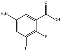 5-AMINO-2,3-DIFLUOROBENZOIC ACID 结构式