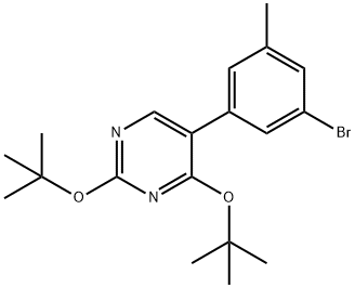 5-(3-BROMO-5-METHYLPHENYL)-2,4-DITERT-BUTOXYPYRIMIDINE 结构式