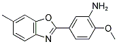 2-METHOXY-5-(6-METHYL-BENZOOXAZOL-2-YL)-PHENYLAMINE 结构式
