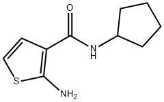 2-氨基-N-环戊基-3-噻吩甲酰胺 结构式