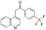 2-QUINOLIN-4-YL-1-[4-(TRIFLUOROMETHYL)PHENYL]ETHANONE 结构式