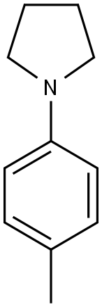 1-(4-METHYLPHENYL)PYRROLIDINE 结构式