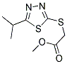 Methyl [(5-isopropyl-1,3,4-thiadiazol-2-yl)sulfanyl]acetate 结构式