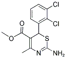 METHYL 2-AMINO-6-(2,3-DICHLOROPHENYL)-4-METHYL-6H-1,3-THIAZINE-5-CARBOXYLATE 结构式