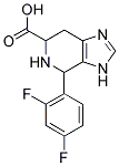 4-(2,4-Difluoro-phenyl)-4,5,6,7-tetrahydro-3H-imidazo[4,5-c]pyridine-6-carboxylic acid 结构式