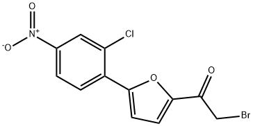 2-BROMO-1-[5-(2-CHLORO-4-NITRO-PHENYL)-FURAN-2-YL]-ETHANONE 结构式