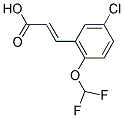 3-(5-CHLORO-2-DIFLUOROMETHOXY-PHENYL)-ACRYLIC ACID 结构式