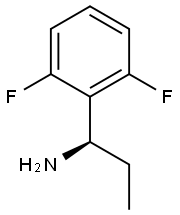 (R)-1-(2,6-DIFLUOROPHENYL)PROPAN-1-AMINE 结构式