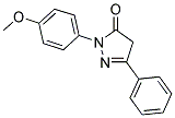2-(4-METHOXY-PHENYL)-5-PHENYL-2,4-DIHYDRO-PYRAZOL-3-ONE 结构式