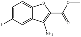 3-氨基-5-氟苯并[B]噻吩-2-羧酸甲酯 结构式