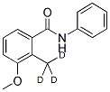 3-甲氧基-2-(三氘甲基)-N-苯基苯甲酰胺 结构式
