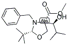 (2R,4S)-2-t-Butyl-N-benzyl-4-[1-(S)-hydroxy-2-methylpropyl]-oxazolidine-4-carboxylic acid, methyl ester 结构式