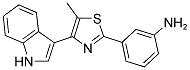 3-[4-(1 H-INDOL-3-YL)-5-METHYL-THIAZOL-2-YL]-PHENYLAMINE 结构式