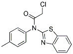 N-1,3-BENZOTHIAZOL-2-YL-2-CHLORO-N-(4-METHYLPHENYL)ACETAMIDE 结构式