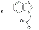 2-(2-甲基-1H-1,3-苯并二唑-1-基)乙酸钾 结构式