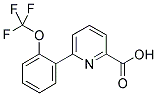 6-[2-(TRIFLUOROMETHOXY)PHENYL]PYRIDINE-2-CARBOXYLIC ACID 结构式