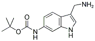 (3-Aminomethyl-1H-indol-6-yl)-carbamic acid tert-butyl ester 结构式