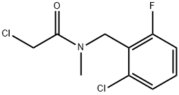 2-氯-N-(2-氯-6-氟苄基)-N-甲基乙酰胺 结构式