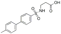 beta-Alanine, N-[(4'-methyl[1,1'-biphenyl]-4-yl)sulfonyl]- 结构式