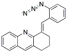(4E)-4-(2-AZIDOBENZYLIDENE)-1,2,3,4-TETRAHYDROACRIDINE 结构式