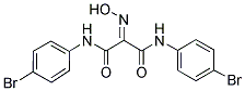 N,N'-BIS(4-BROMOPHENYL)-2-(HYDROXYIMINO)MALONAMIDE 结构式
