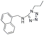 N-(1-NAPHTHYLMETHYL)-1-PROPYL-1H-TETRAZOL-5-AMINE 结构式