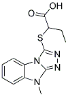 2-(9-METHYL-9H-BENZO[4,5]IMIDAZO[2,1-C][1,2,4]TRIAZOL-3-YLSULFANYL)-BUTYRIC ACID 结构式