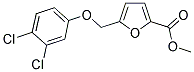 METHYL 5-[(3,4-DICHLOROPHENOXY)METHYL]-2-FUROATE 结构式