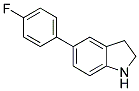 5-(4-FLUOROPHENYL)INDOLINE 结构式