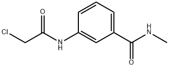 3-(2-氯乙酰胺)-N-甲基苯甲酰胺 结构式