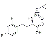 (R)-2-TERT-BUTOXYCARBONYLAMINO-4-(2,4-DIFLUORO-PHENYL)-BUTYRIC ACID 结构式