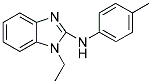 (1-ETHYL-1H-BENZOIMIDAZOL-2-YL)-P-TOLYL-AMINE 结构式