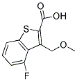 4-FLUORO-3-(METHOXYMETHYL)-1-BENZOTHIOPHENE-2-CARBOXYLIC ACID 结构式