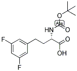 (S)-2-TERT-BUTOXYCARBONYLAMINO-4-(3,5-DIFLUORO-PHENYL)-BUTYRIC ACID 结构式