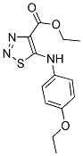 ETHYL 5-[(4-ETHOXYPHENYL)AMINO]-1,2,3-THIADIAZOLE-4-CARBOXYLATE 结构式