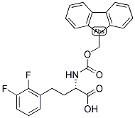 (S)-4-(2,3-DIFLUORO-PHENYL)-2-(9H-FLUOREN-9-YLMETHOXYCARBONYLAMINO)-BUTYRIC ACID 结构式