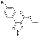ETHYL-3-(4-BROMOPHENYL)PYRAZOLE-4-CARBOXYLATE 结构式
