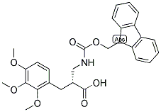 (R)-2-[(9H-FLUOREN-9-YLMETHOXYCARBONYLAMINO)-METHYL]-3-(2,3,4-TRIMETHOXY-PHENYL)-PROPIONIC ACID 结构式