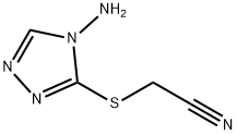 [(4-氨基-4H-1,2,4-三唑-3-基)硫代]乙腈 结构式